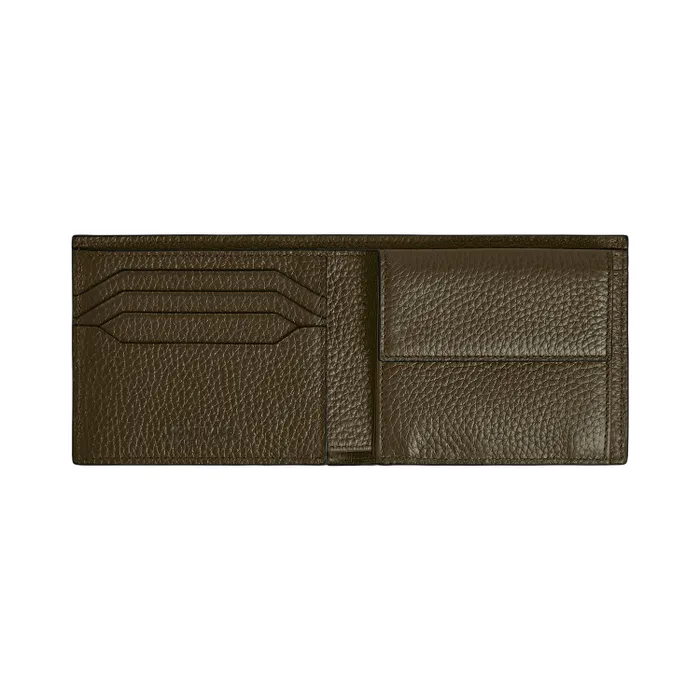 Montblanc Grain 4CC Wallet with Coin Case - Khaki