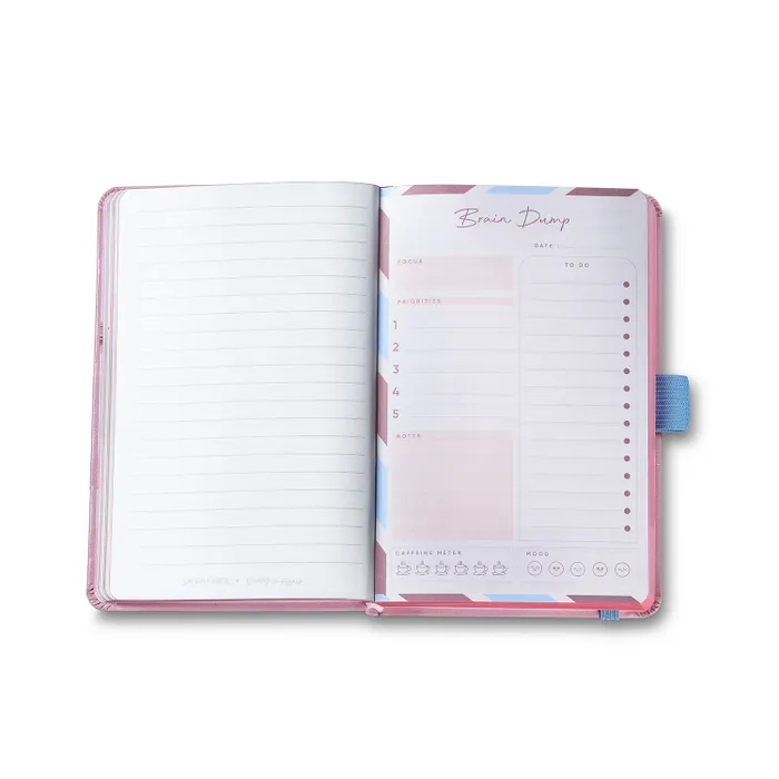 Sheaffer Emily in Paris Small Journal 90 GSM Ink Friendly with Embossed Eiffel Tower - Pink
