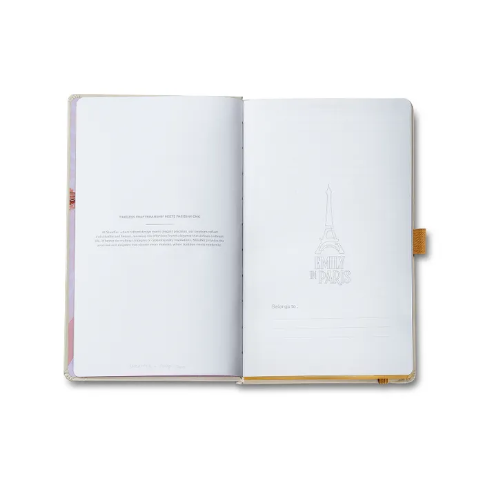 Sheaffer Emily in Paris Medium Journal 90 GSM Ink Friendly with Embossed Eiffel Tower - Beige