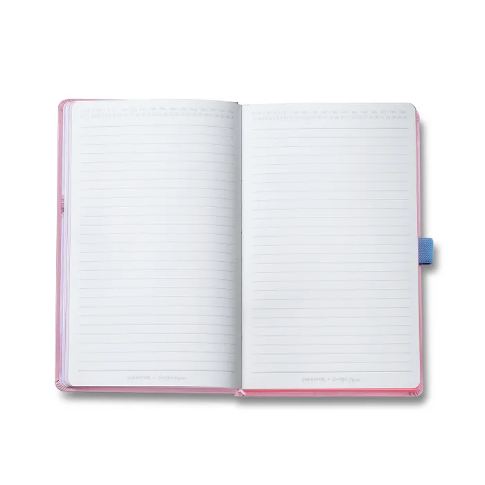 Sheaffer Emily in Paris Medium Journal 90 GSM Ink Friendly with Embossed Eiffel Tower - Pink