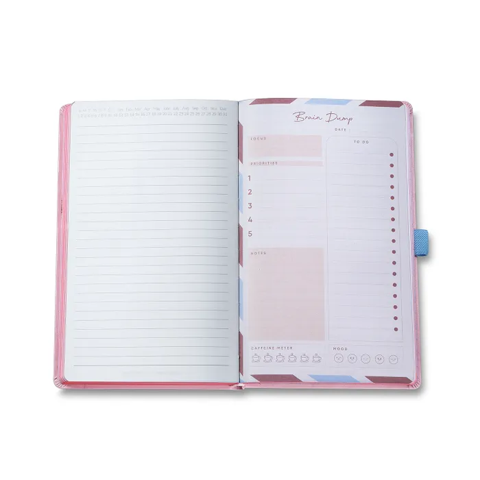 Sheaffer Emily in Paris Medium Journal 90 GSM Ink Friendly with Embossed Eiffel Tower - Pink