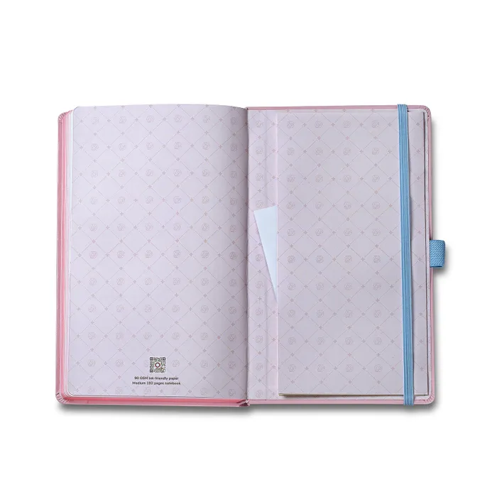Sheaffer Emily in Paris Medium Journal 90 GSM Ink Friendly with Embossed Eiffel Tower - Pink