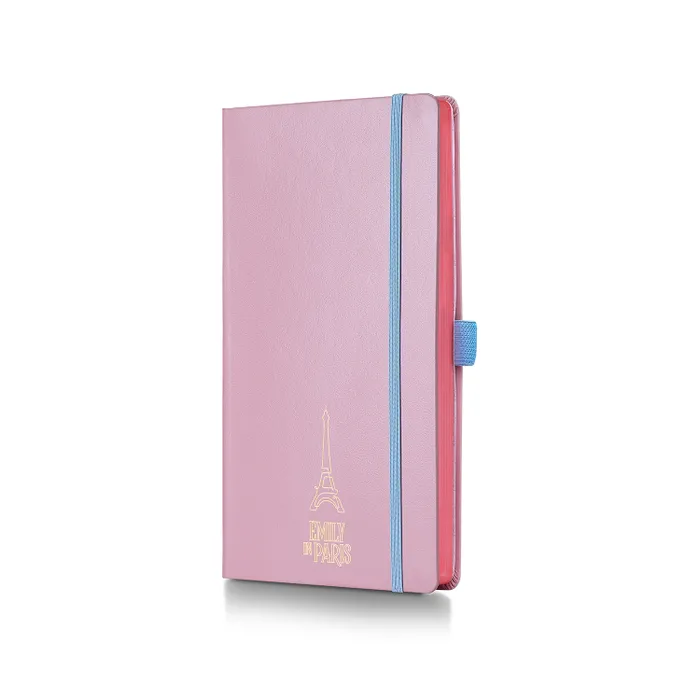 Sheaffer Emily in Paris Medium Journal 90 GSM Ink Friendly with Embossed Eiffel Tower - Pink