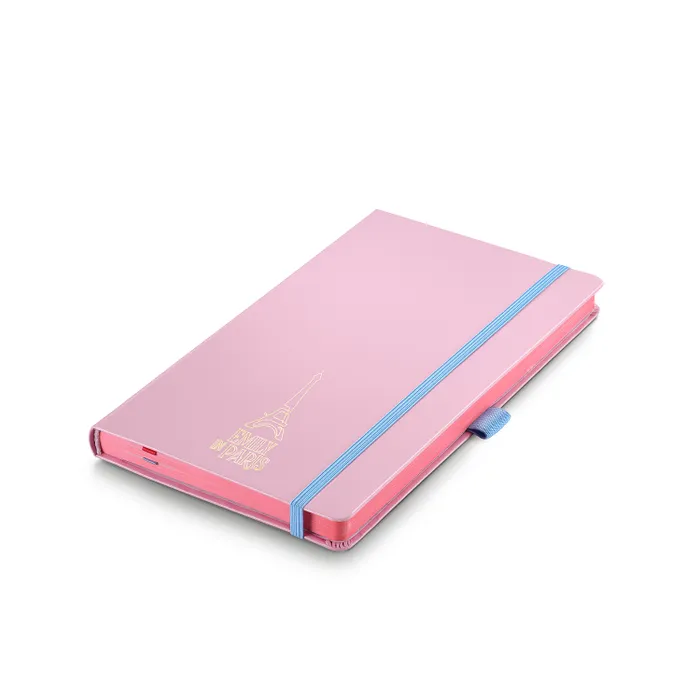Sheaffer Emily in Paris Medium Journal 90 GSM Ink Friendly with Embossed Eiffel Tower - Pink