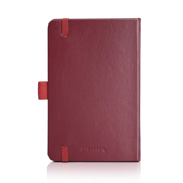 Sheaffer Echoes Of Red 90 GSM Hardbound Small Notebook - Burgundy