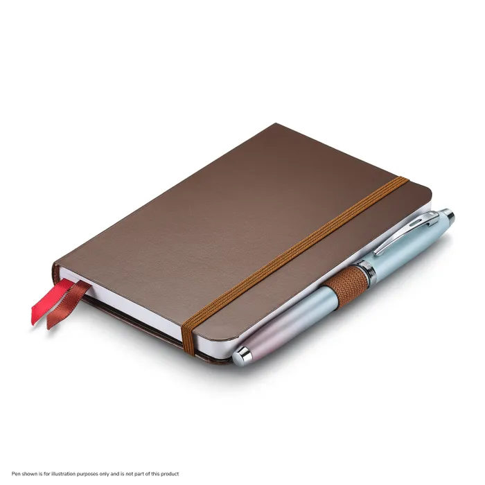 Sheaffer Echoes Of Red 90 GSM Hardbound Small Notebook - Dark Brown