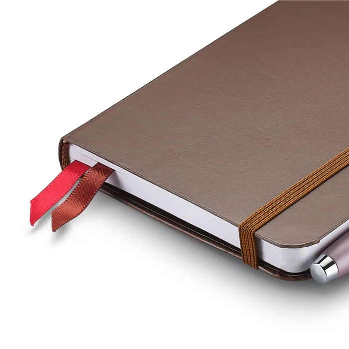 Sheaffer Echoes Of Red 90 GSM Hardbound Small Notebook - Dark Brown