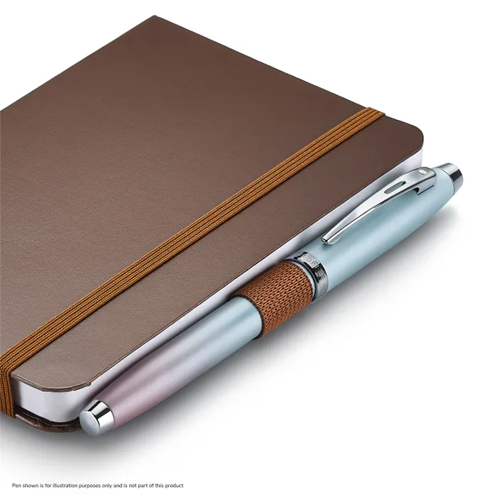 Sheaffer Echoes Of Red 90 GSM Hardbound Small Notebook - Dark Brown