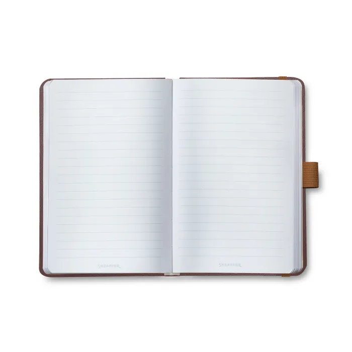 Sheaffer Echoes Of Red 90 GSM Hardbound Small Notebook - Dark Brown