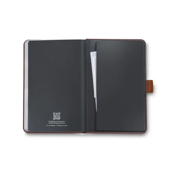 Sheaffer Echoes Of Red 90 GSM Hardbound Small Notebook - Dark Brown