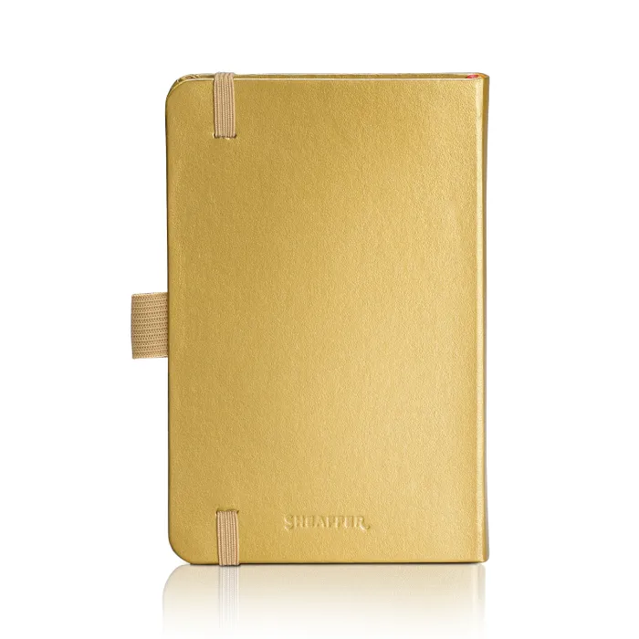 Sheaffer Eternal Shine 90 GSM Hardbound Small Notebook - Metallic Gold