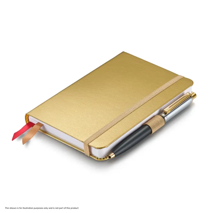 Sheaffer Eternal Shine 90 GSM Hardbound Small Notebook - Metallic Gold