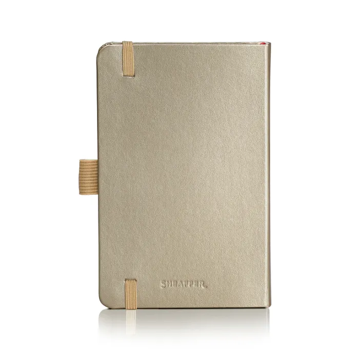 Sheaffer Eternal Shine 90 GSM Hardbound Small Notebook - Metallic Champagne Gold