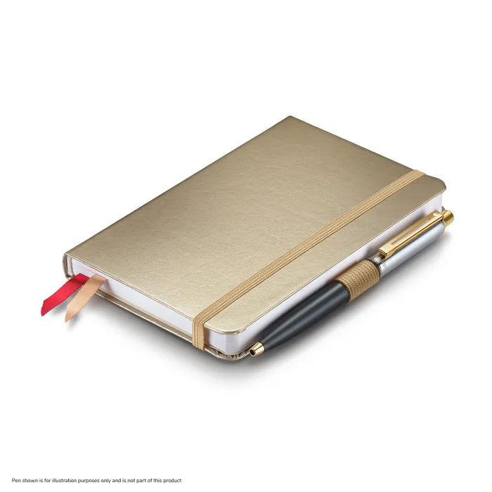 Sheaffer Eternal Shine 90 GSM Hardbound Small Notebook - Metallic Champagne Gold