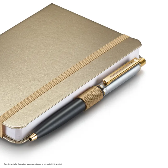 Sheaffer Eternal Shine 90 GSM Hardbound Small Notebook - Metallic Champagne Gold