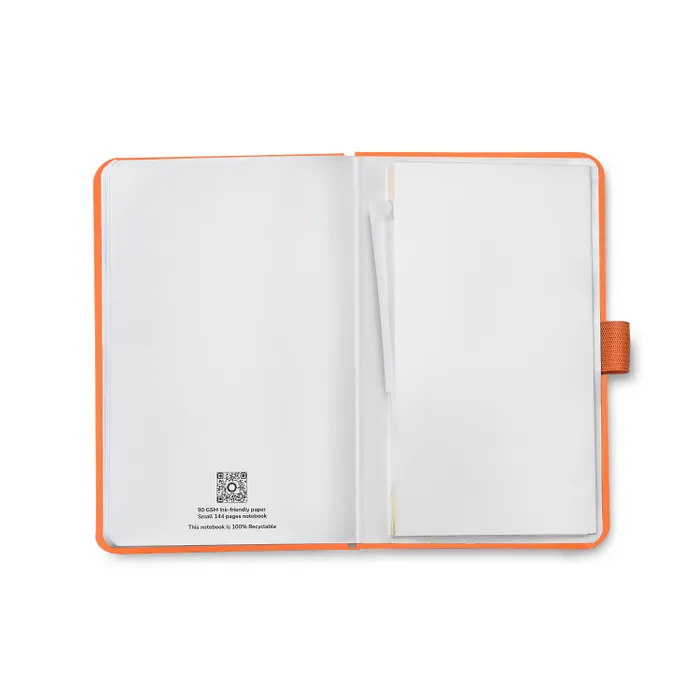 Sheaffer Echoes Of Red 90 GSM Hardbound Small Notebook - Orange