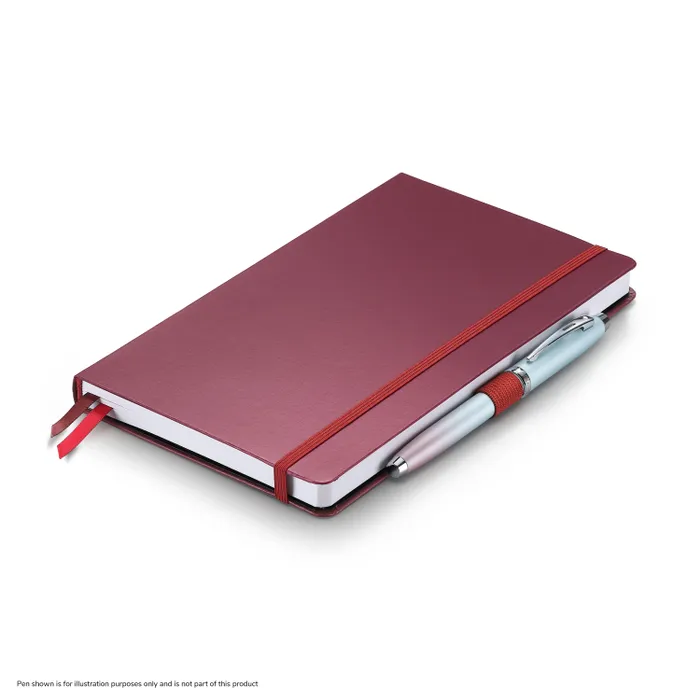 Sheaffer Echoes Of Red 90 GSM Hardbound Medium Notebook - Burgundy