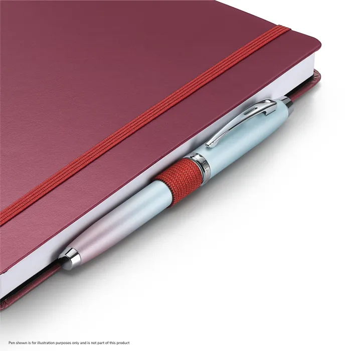 Sheaffer Echoes Of Red 90 GSM Hardbound Medium Notebook - Burgundy