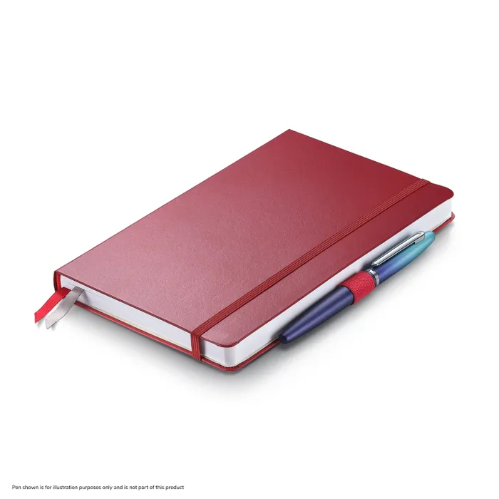 Sheaffer Echoes Of Red 90 GSM Hardbound Medium Notebook - Red