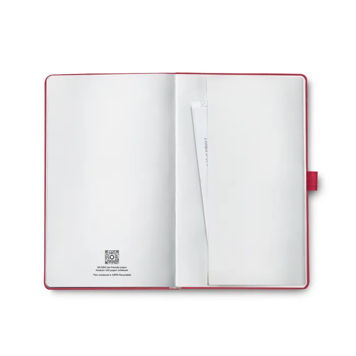 Sheaffer Echoes Of Red 90 GSM Hardbound Medium Notebook - Red