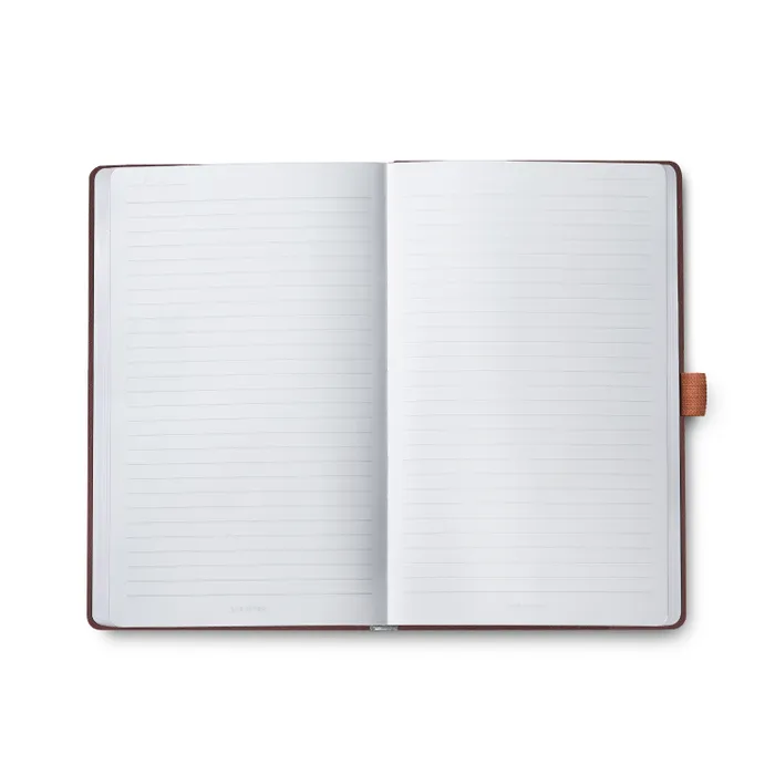 Sheaffer Echoes Of Red 90 GSM Hardbound Medium Notebook - Dark Brown