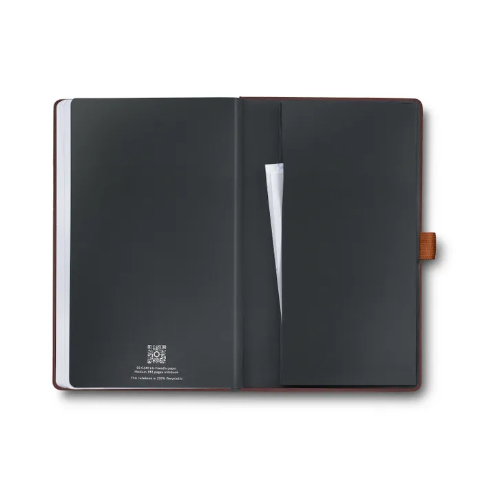 Sheaffer Echoes Of Red 90 GSM Hardbound Medium Notebook - Dark Brown