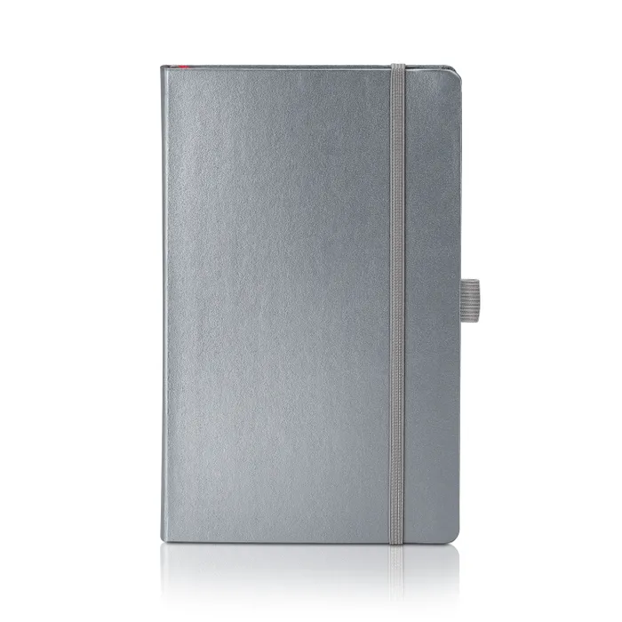 Sheaffer Eternal Shine 90 GSM Hardbound Medium Notebook - Metallic Light Grey