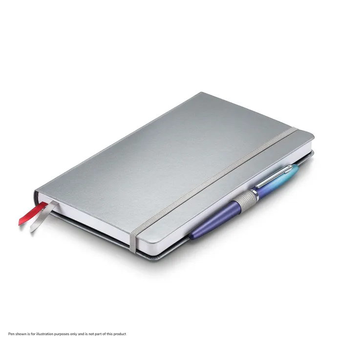Sheaffer Eternal Shine 90 GSM Hardbound Medium Notebook - Metallic Light Grey