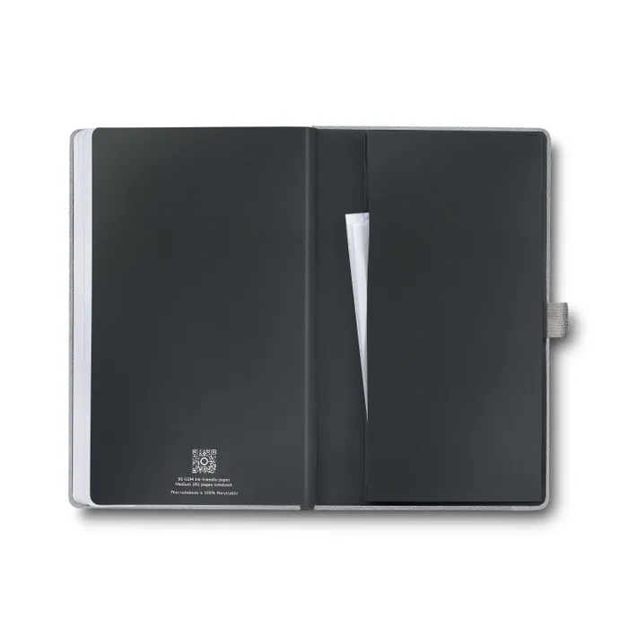 Sheaffer Eternal Shine 90 GSM Hardbound Medium Notebook - Metallic Light Grey