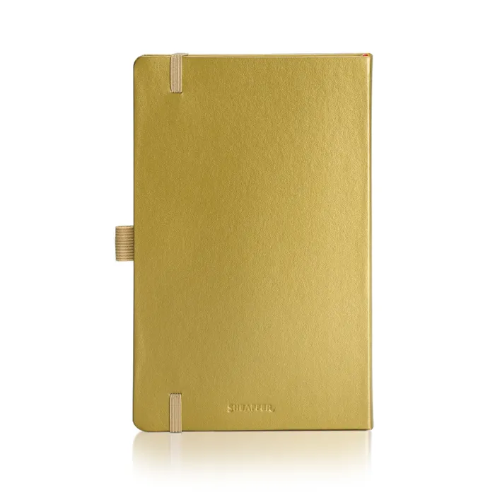 Sheaffer Eternal Shine 90 GSM Hardbound Medium Notebook - Metallic Gold