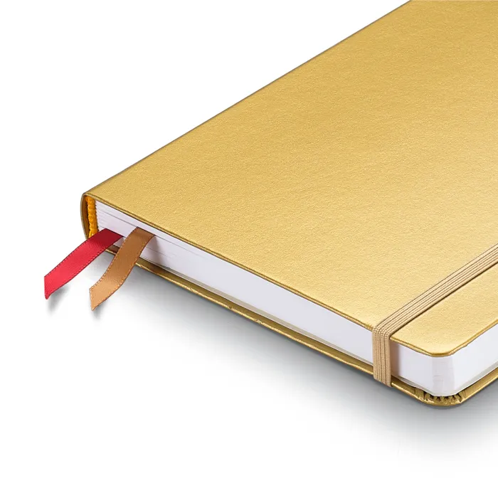Sheaffer Eternal Shine 90 GSM Hardbound Medium Notebook - Metallic Gold