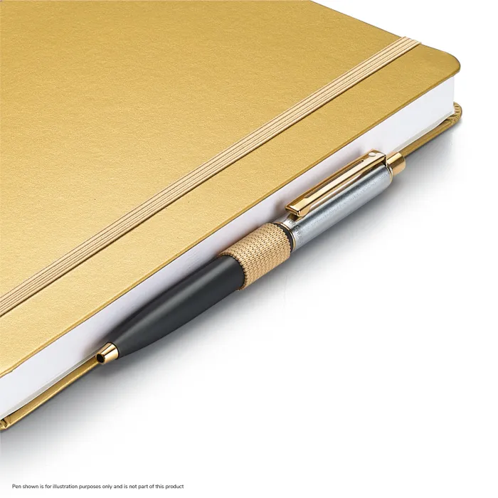 Sheaffer Eternal Shine 90 GSM Hardbound Medium Notebook - Metallic Gold