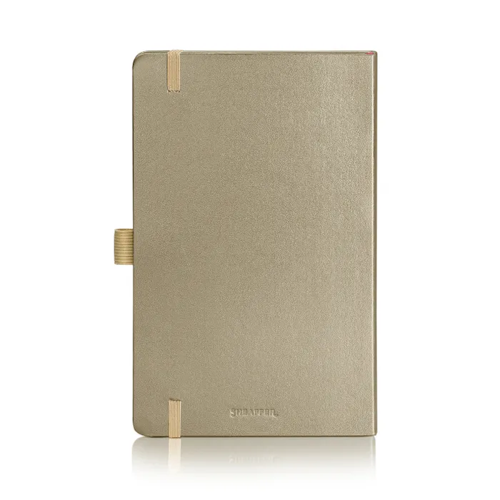 Sheaffer Eternal Shine 90 GSM Hardbound Medium Notebook - Metallic Champagne Gold