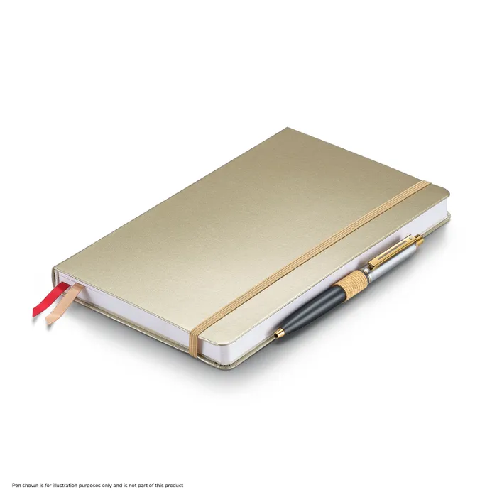 Sheaffer Eternal Shine 90 GSM Hardbound Medium Notebook - Metallic Champagne Gold