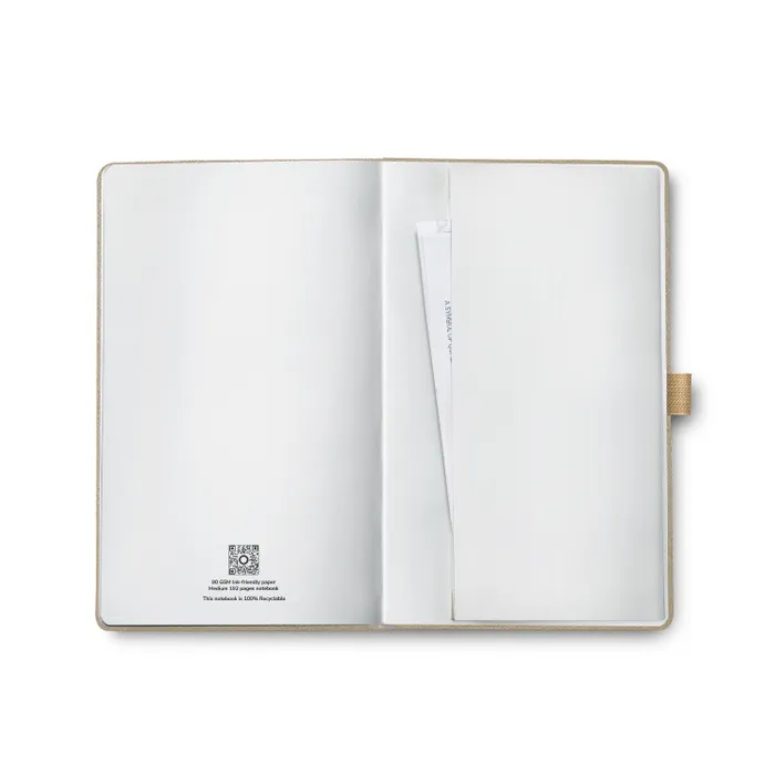 Sheaffer Eternal Shine 90 GSM Hardbound Medium Notebook - Metallic Champagne Gold