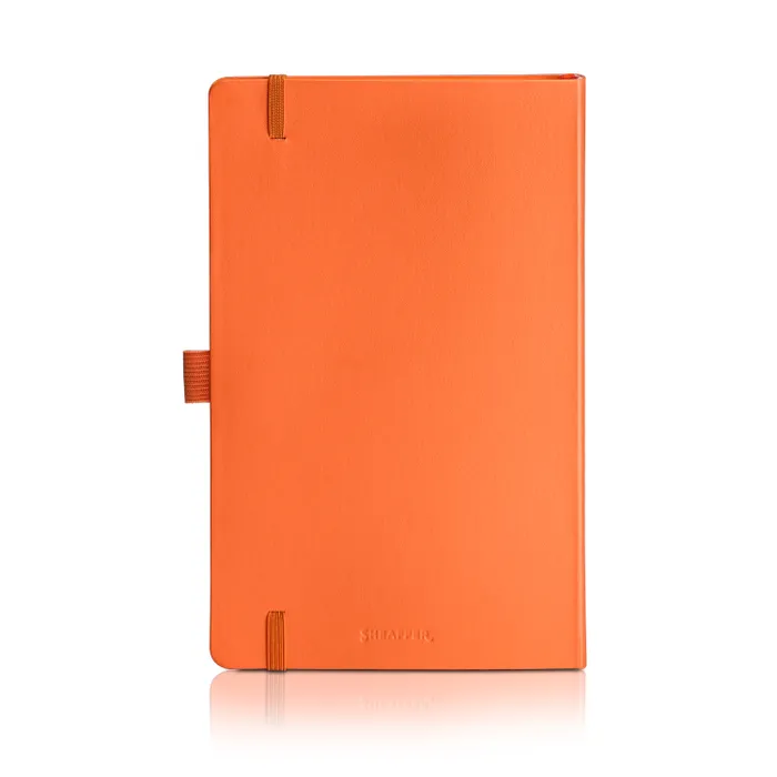 Sheaffer Echoes Of Red 90 GSM Hardbound Medium Notebook - Orange