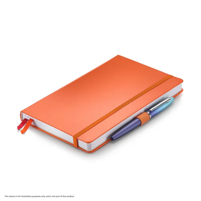 Sheaffer Echoes Of Red 90 GSM Hardbound Medium Notebook - Orange