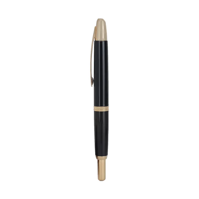 Pilot FC1500 RG Glossy Black Capless Retractable Fountain Pen with Gold Trims-Medium