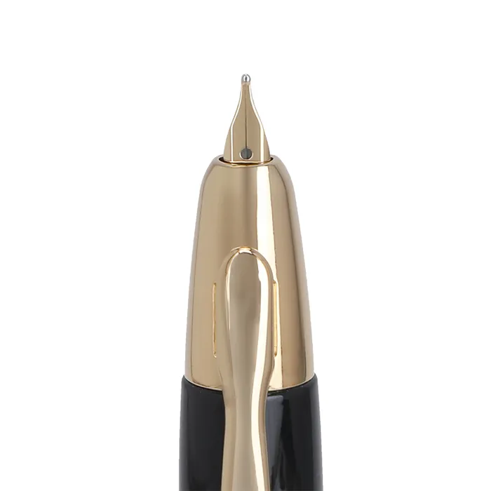 Pilot FC1500 RG Glossy Black Capless Retractable Fountain Pen with Gold Trims-Medium