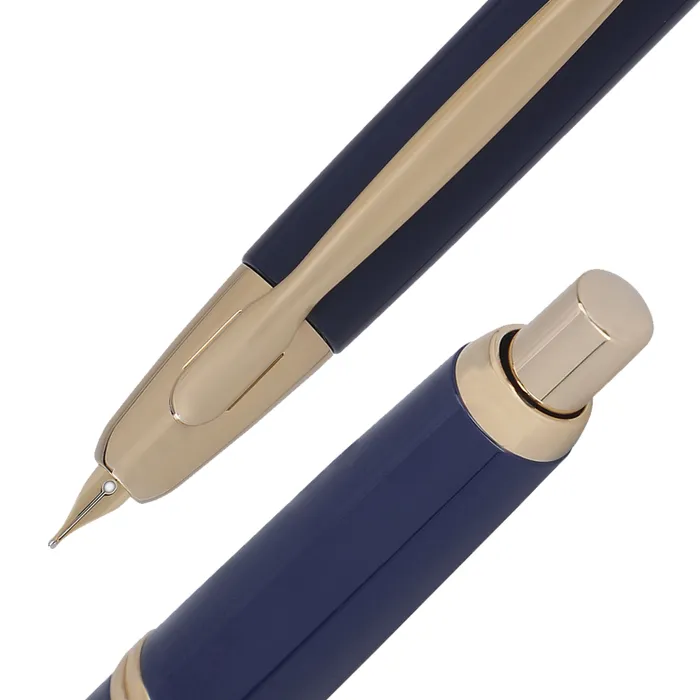 Pilot FC1500 RG Glossy Blue Capless Retractable Fountain Pen with Gold Trims-Medium