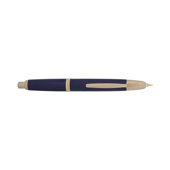 Pilot FC1500 RG Glossy Blue Capless Retractable Fountain Pen with Gold Trims-Medium
