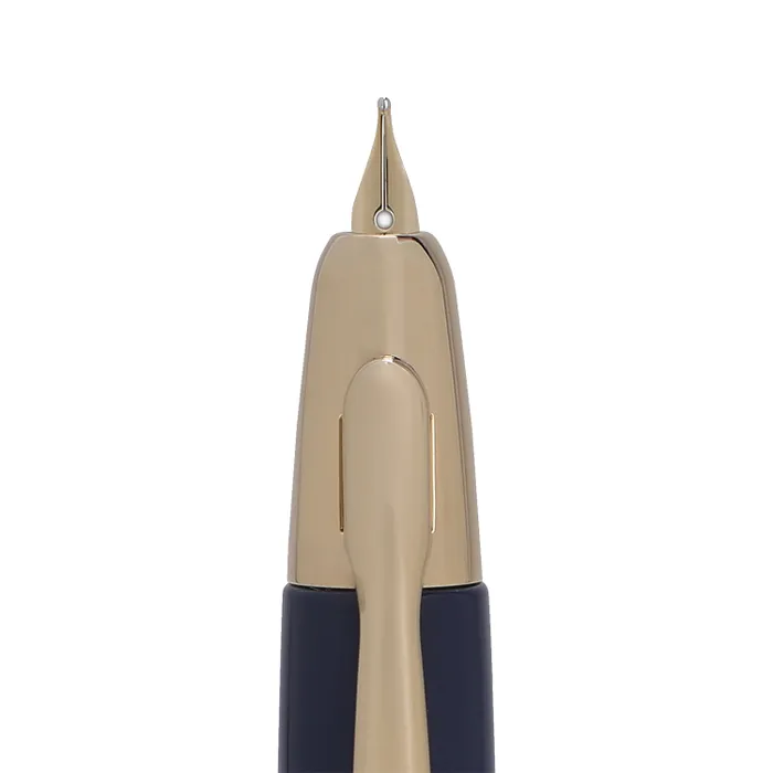 Pilot FC1500 RG Glossy Blue Capless Retractable Fountain Pen with Gold Trims-Medium