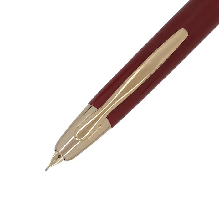 Pilot FC1500 RG Glossy Red Capless Retractable Fountain Pen with Gold Trims-Medium