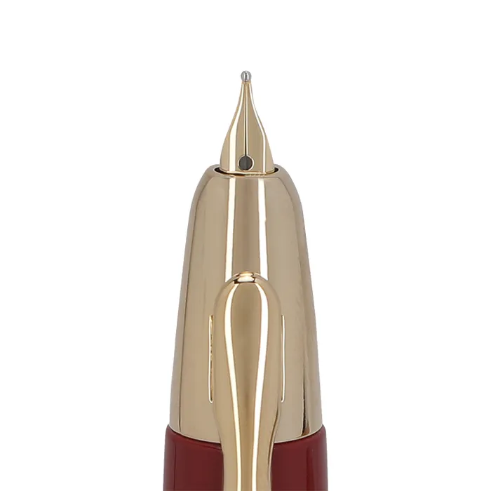 Pilot FC1500 RG Glossy Red Capless Retractable Fountain Pen with Gold Trims-Medium