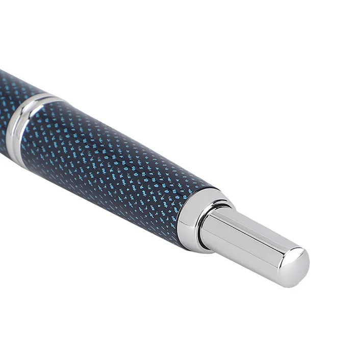 Pilot 2082 Kasuri Blue Capless Retractable Fountain Pen with Rhodium-Plated Trims