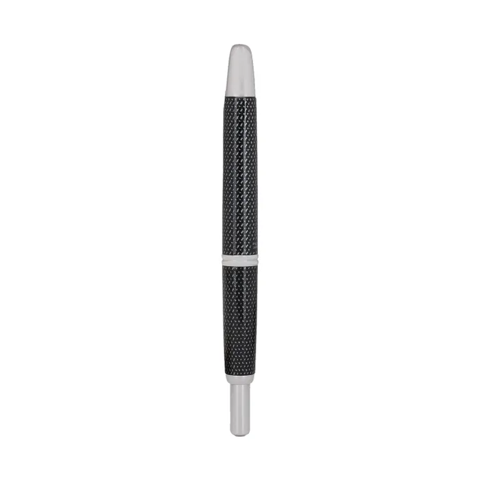 Pilot 2076 Kasuri Black Capless Retractable Fountain Pen with Rhodium-Plated Trims