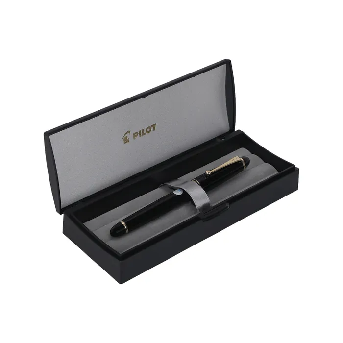 Pilot 2058 Custom 743 Black Fountain Pen-Medium