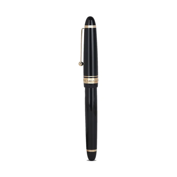 Pilot 2058 Custom 743 Black Fountain Pen-Medium