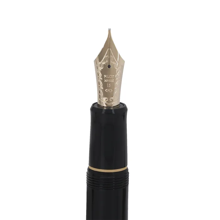 Pilot 2058 Custom 743 Black Fountain Pen-Medium