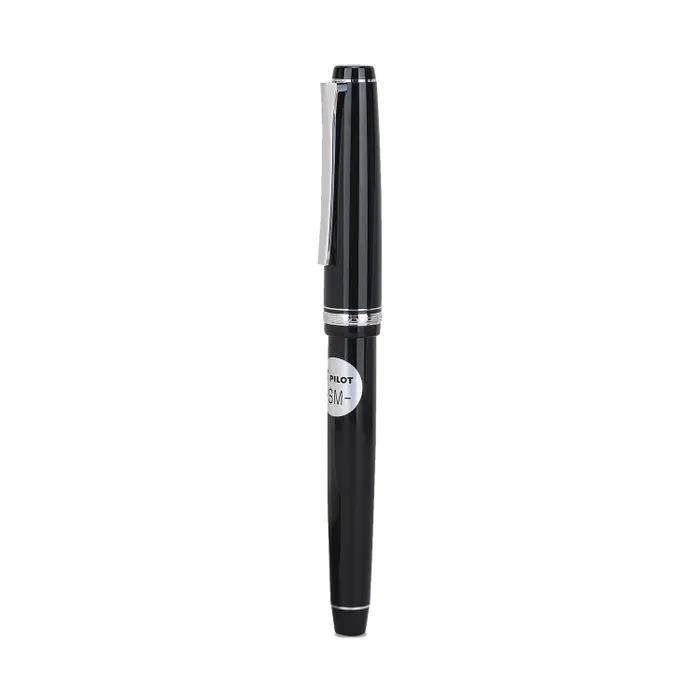 Pilot 2120 Falcon Black with Rhodium-Plated Trims, Soft Fountain Pen-Medium